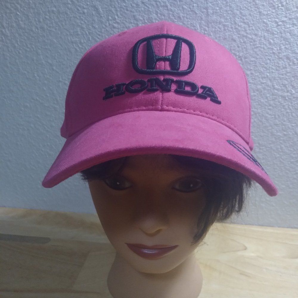 NWT Honda Logo Logo Pink Strap Back Hat